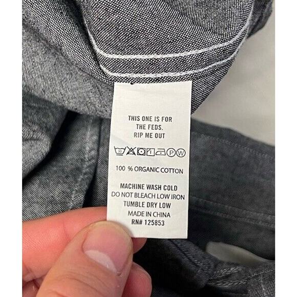 Taylor Stitch California Chambray Utility Work Shirt Mens 40 Organic Cotton NWOT - Picture 8 of 8